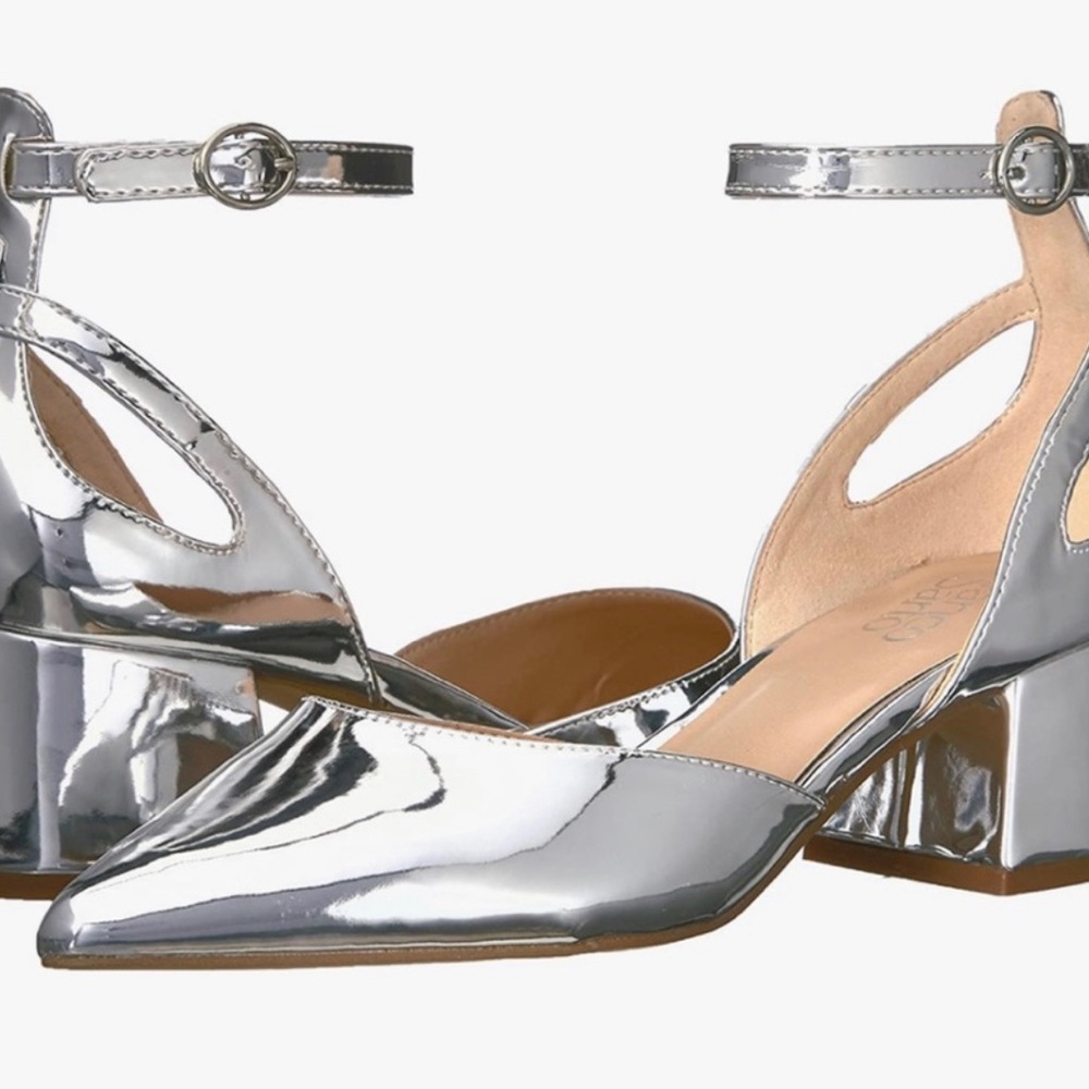 Franco Sarto silver pump